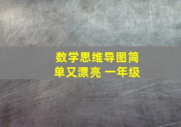 数学思维导图简单又漂亮 一年级